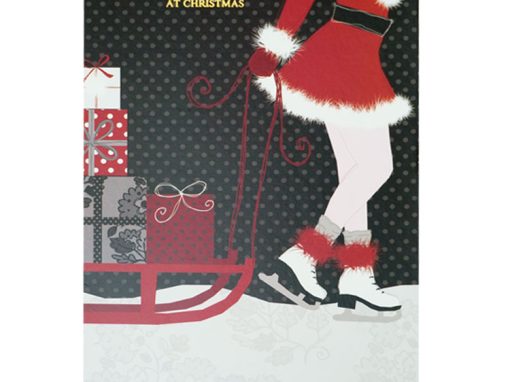 A Young Woman Pulling a Cart Full of Gifts- Sister