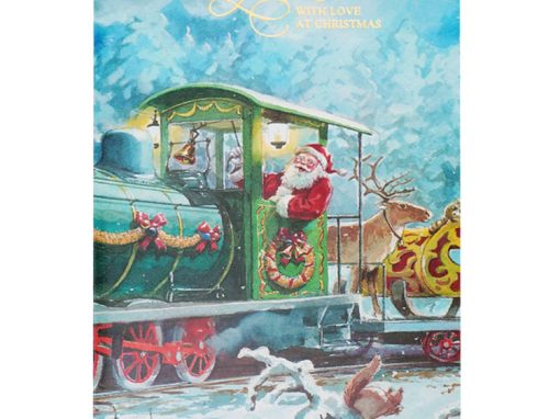 Santa Claus on Christmas Train – Grandson