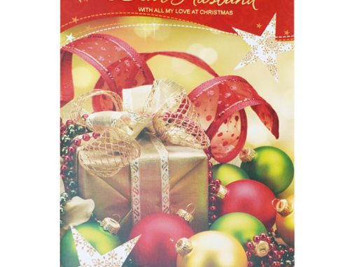 Gift Box and Christmas Baubles – Hussband
