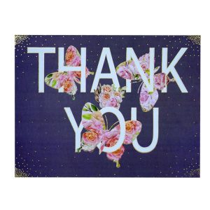 01 BE TYGE - Thank You Floral Typography and Butterflies