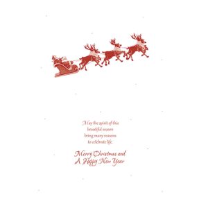 Santa Sleigh and Snowy Village