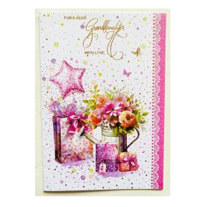 PC GD FLOWER VASE - GIFT BAG- STAR BALLOONS