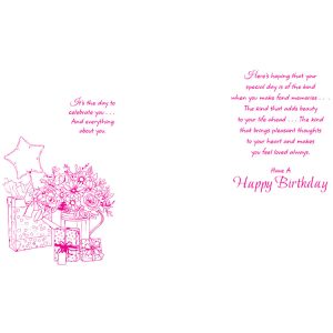 03 PC GE - Flower Gift Bag with Star Balloons
