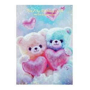 Cute Teddy Bear Couple- Wife Anniversary