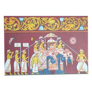 12 CAB SG Traditional Perahera Scene, Traditional Attire and Costumes, Traditional Kandyan Artwork RS 60