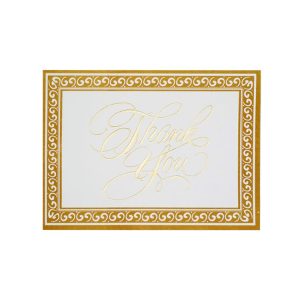 13 BE TY - Gold Filigree Border