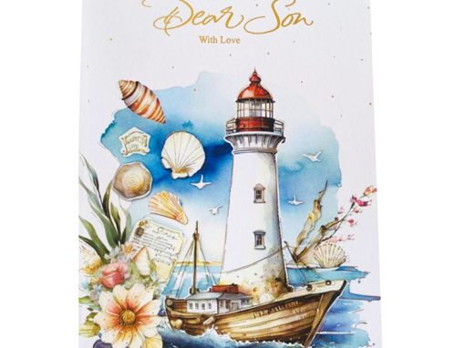 BE SO LIGHTHOUSE -SEASHELLS BOAT