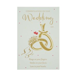 Wedding Rings and Floral Motif
