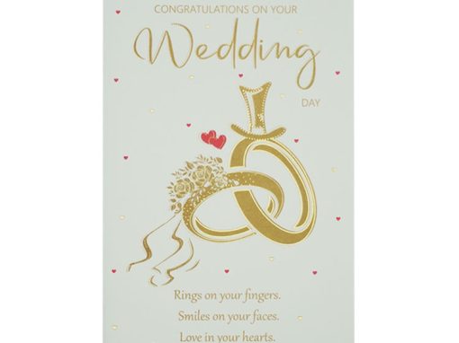 Wedding Rings and Floral Motif