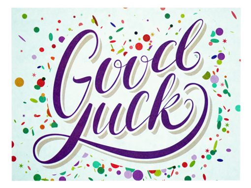 17 BA GL – Good Luck Lettering