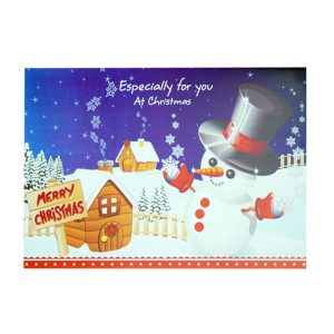 Snowman and Snowy Village