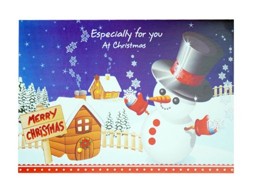 Snowman and Snowy Village