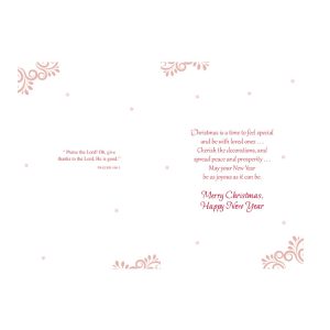 Christmas Baubles and Floral Scrollwork