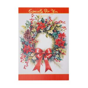 Christmas Wreath and Poinsettia