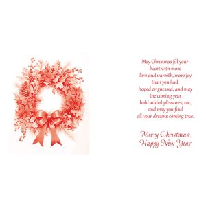 Christmas Wreath and Poinsettia