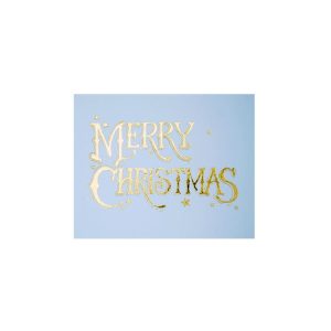 Merry Christmas Lettering Gold